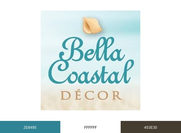 Bella Coastal Décor brand color palette