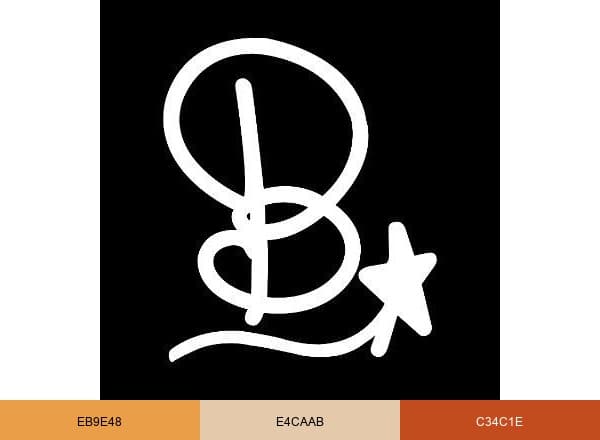 Belle Étoile Jewelry brand color palette