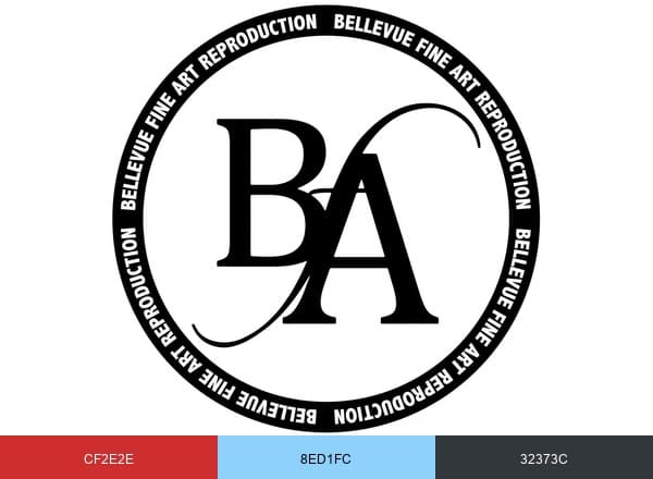 Bellevue Fine Art brand color palette