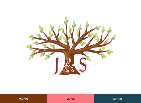 J&S Industrial & Commercial Property Management brand color palette