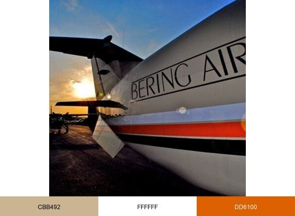 Bering Air brand color palette