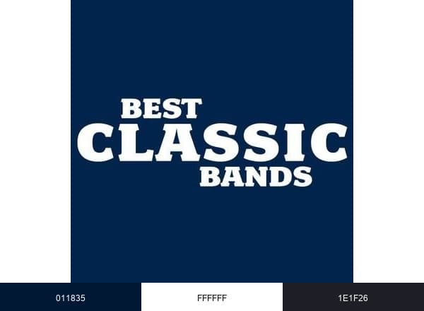 Best Classic Bands brand color palette
