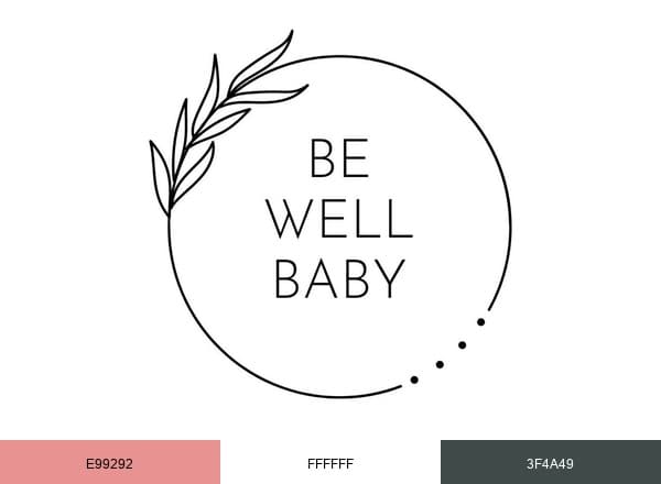 Be Well Baby PDX brand color palette