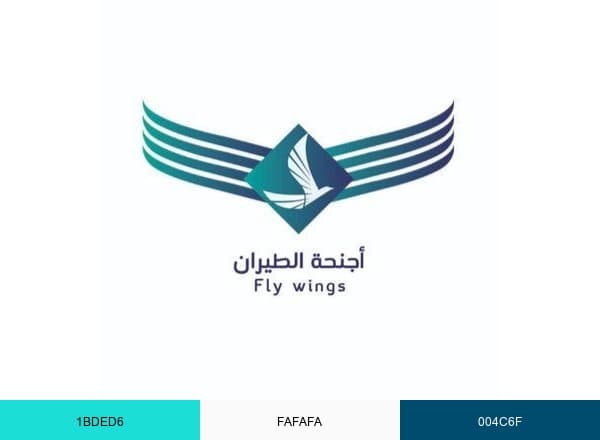 اجنحة الطيران Flywings brand color palette