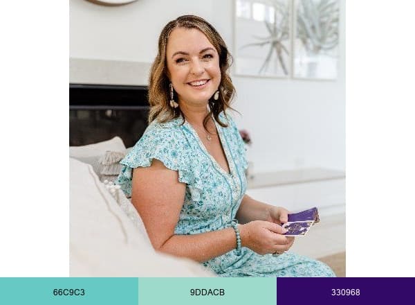 Biddy Tarot brand color palette