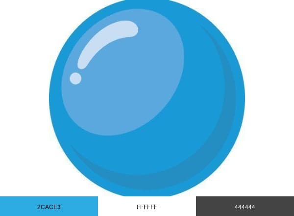 Big Blue Bubble brand color palette
