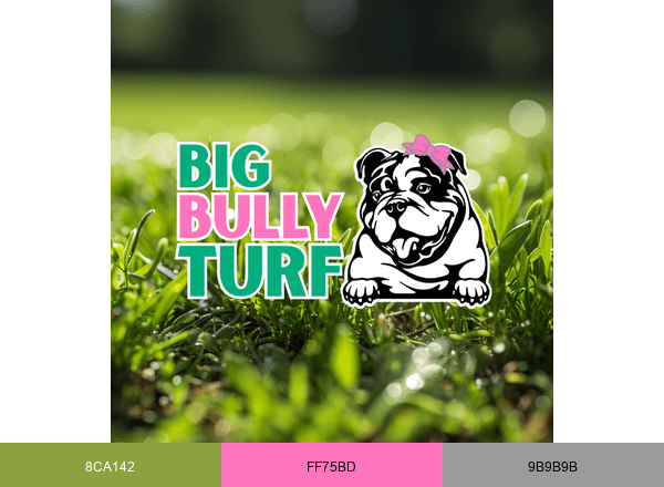 Big Bully Turf brand color palette