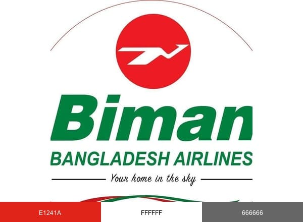 Biman Bangladesh Airlines brand color palette
