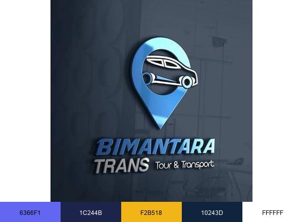 Bimantara Trans Solution brand color palette