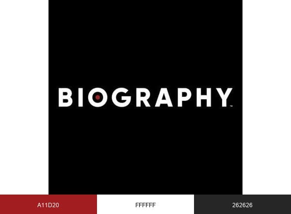 Biography brand color palette
