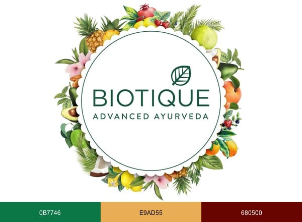 Biotique- brand color palette