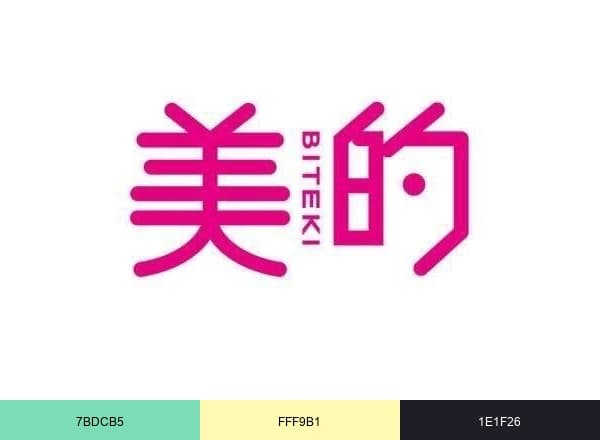 美的 brand color palette