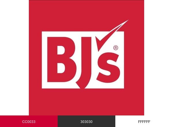 BJ's Wholesale Club brand color palette