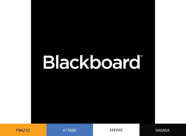 Blackboard brand color palette
