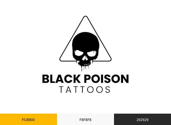 Black Poison Tattoos brand color palette