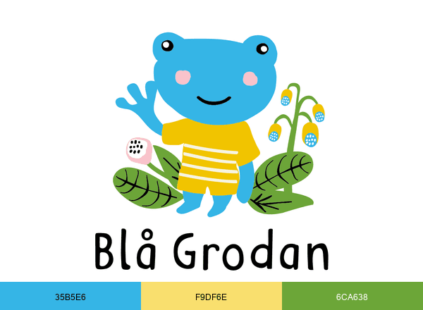 Föräldrakooperativet Blå Grodan brand color palette