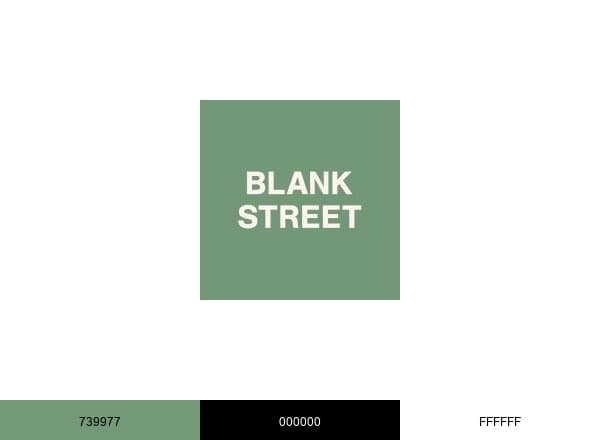 Blank Street brand color palette