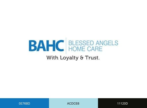 Blessed Angels Home Care brand color palette
