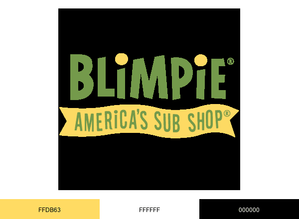 Blimpie Restaurants Sub Sandwiches brand color palette