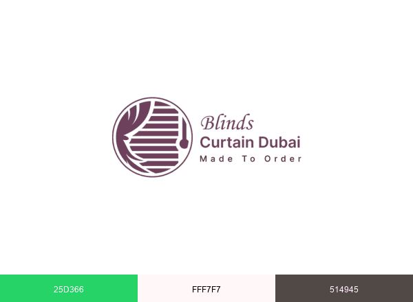 Blinds Curtain Dubai brand color palette