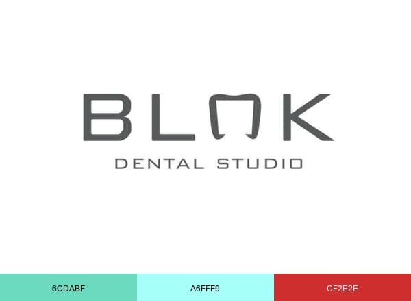 BLOK Dental brand color palette