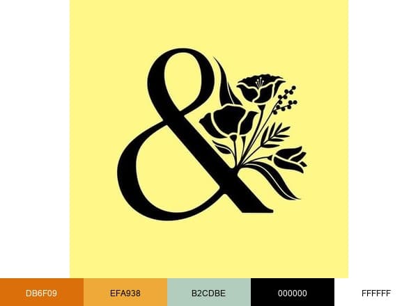 Bloom & Wild brand color palette