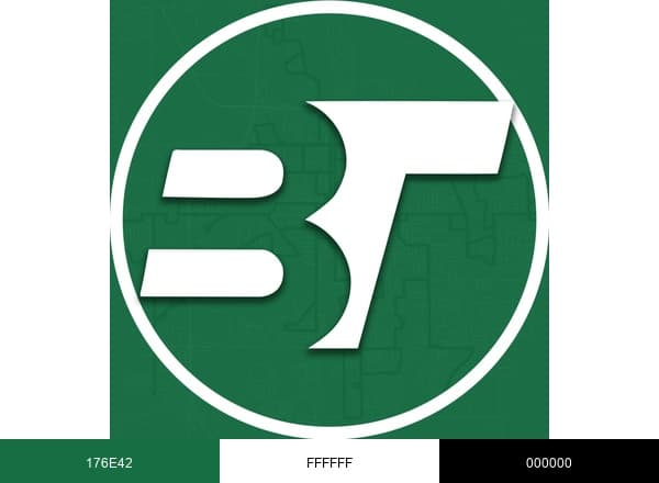 Bloomington Transit brand color palette
