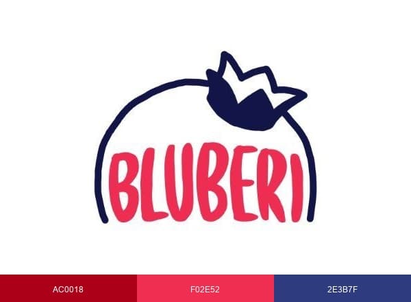 Bluberi Gaming brand color palette