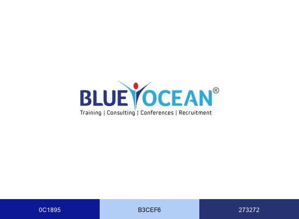 Blue Ocean Academy brand color palette
