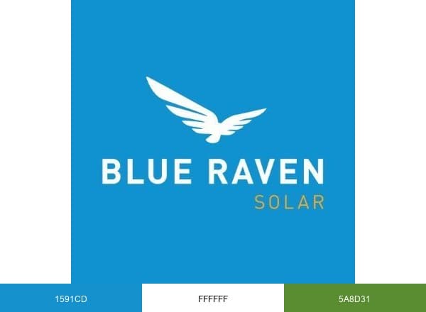 Blue Raven Solar brand color palette