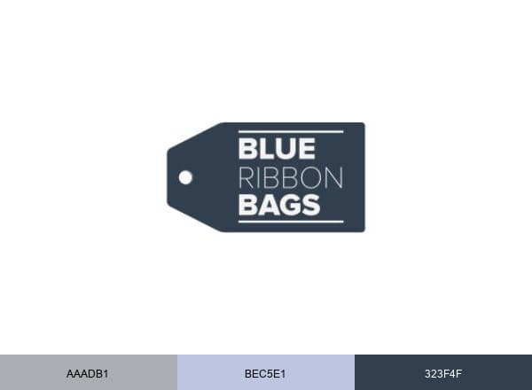 Blue Ribbon Bags brand color palette