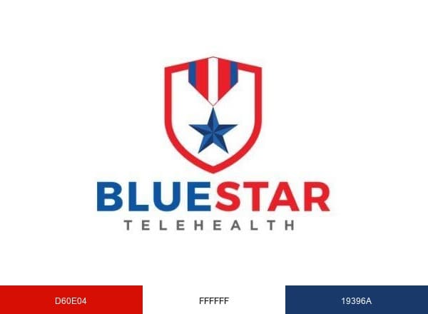 BlueStar TeleHealth brand color palette