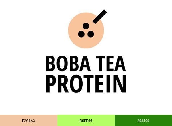 Boba Tea Protein brand color palette