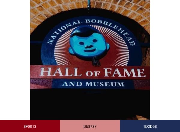 National Bobblehead Hall of Fame and Museum brand color palette