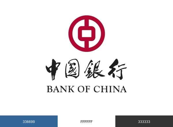 Bank of China brand color palette