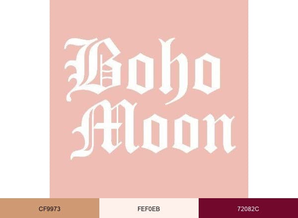 B O H O M O O N ™ brand color palette