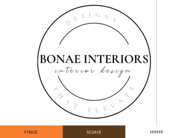 Bonae Interiors brand color palette