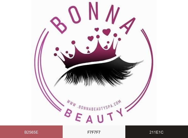 BONNA Beauty Spa brand color palette