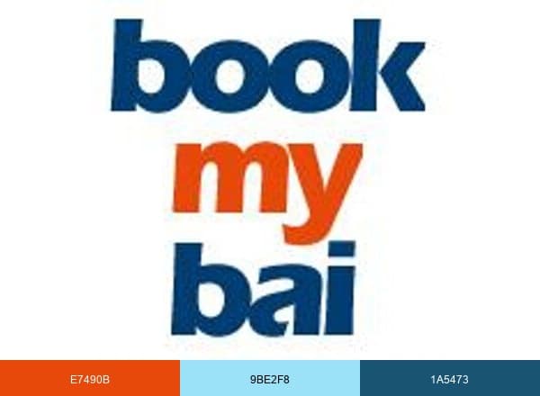 BookMyBai.com brand color palette