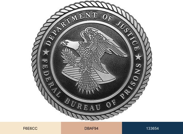 Federal Bureau of Prisons brand color palette