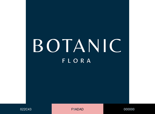 Botanic Flora brand color palette