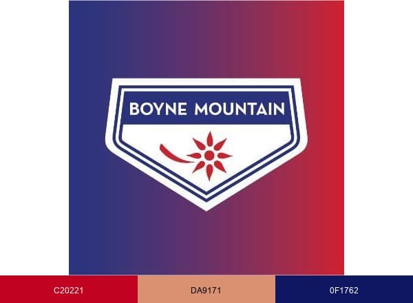Boyne Mountain Snow brand color palette