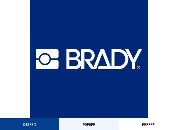 Brady Corporation brand color palette