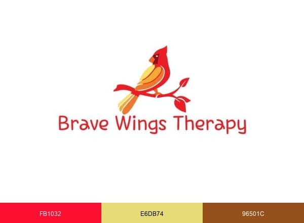 Brave Wings Therapy brand color palette