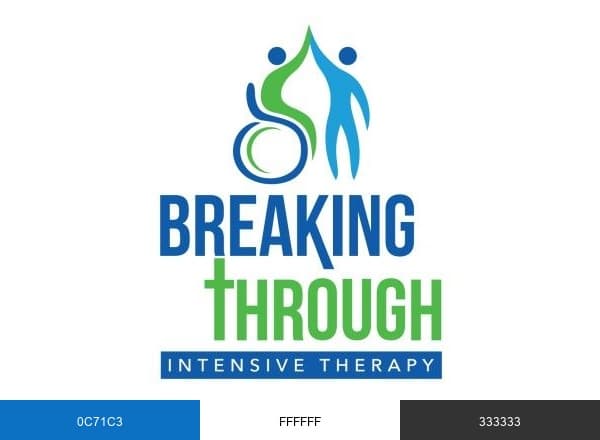 Breaking Through Intensive Therapy brand color palette