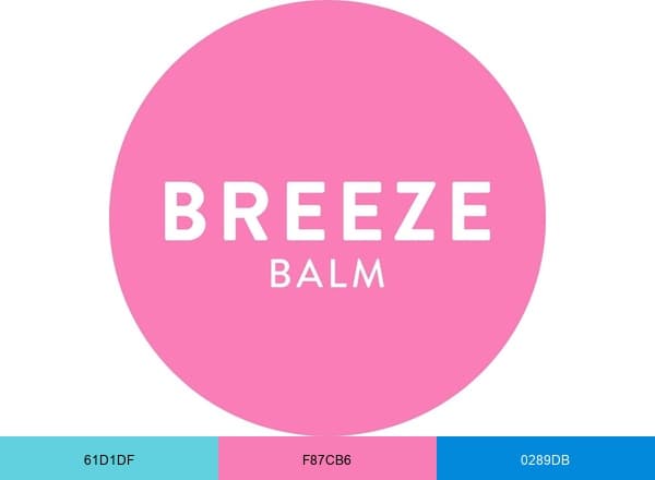 Breeze Balm brand color palette