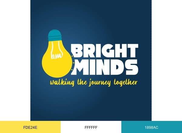 Bright Minds brand color palette