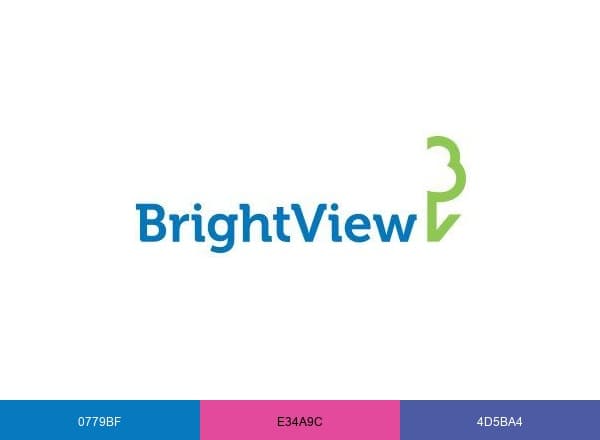 BrightView brand color palette