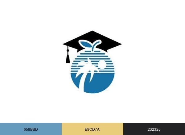 Broward County Public Schools brand color palette