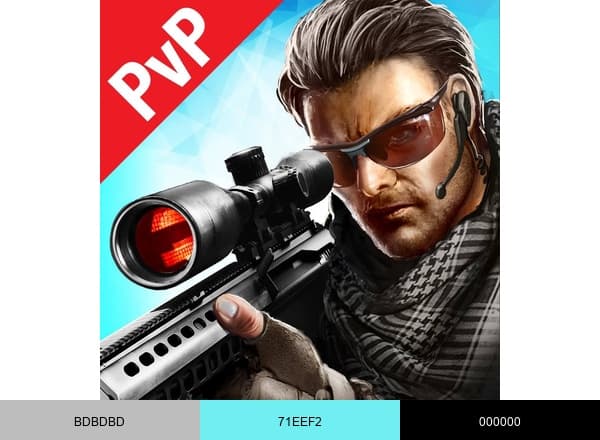 Bullet Strike: Sniper PvP brand color palette
